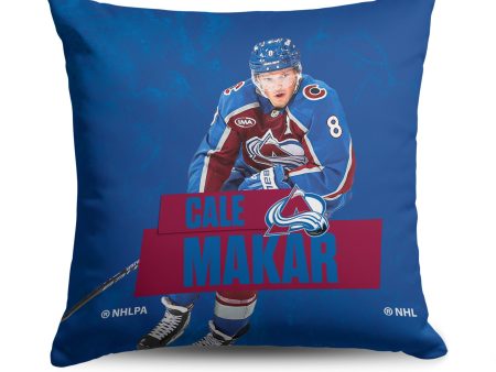 Colorado Avalanche Cale Makar NHL Throw Pillow 18X18 Inches For Discount