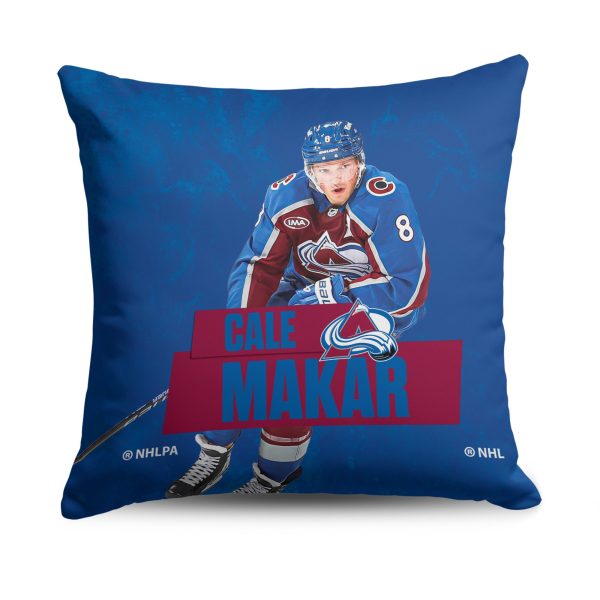 Colorado Avalanche Cale Makar NHL Throw Pillow 18X18 Inches For Discount