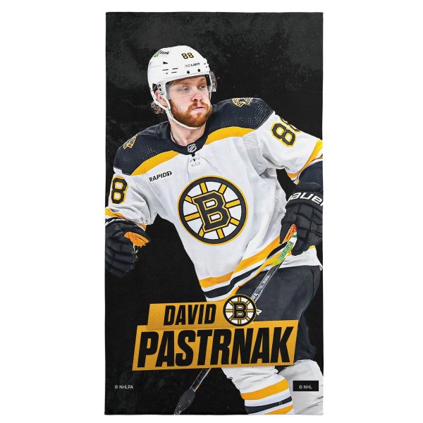 Boston Bruins David Pastrnak NHL Beach Towel 30X60 Inches Online