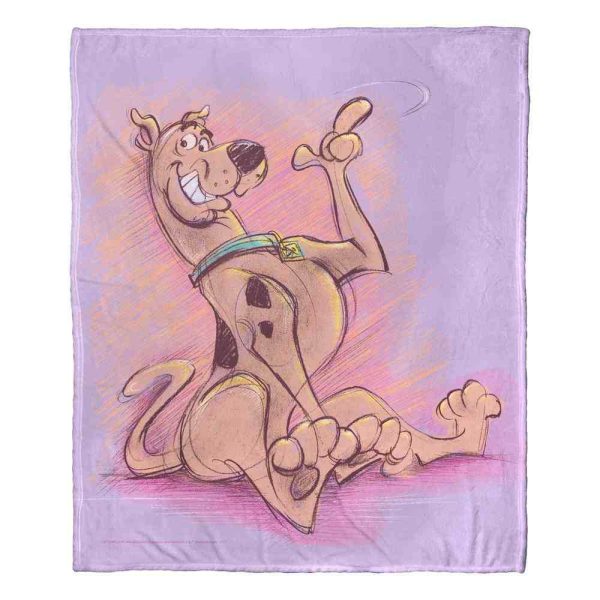 Warner Bros. Scooby-Doo Sketchy Scooby Silk Touch Throw Blanket 50x60 Inches Supply