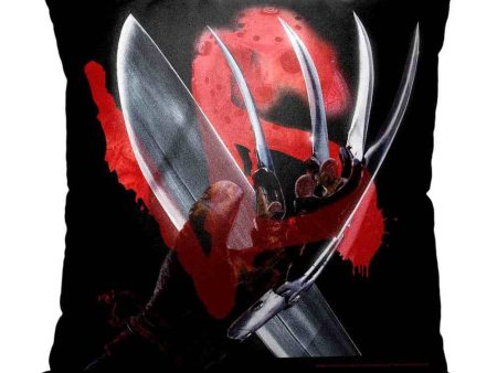 Warner Bros. Nightmare on Elm Street Brandish Your Weapons Throw Pillow 18x18 Inches Sale