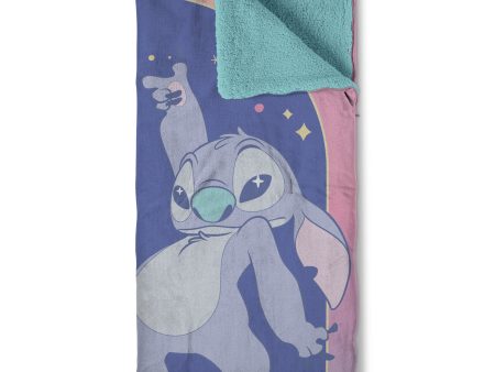 Disney Lilo and Stitch Weird Alien Silk Touch Sherpa Slumber Bag 54x56 Inches For Discount