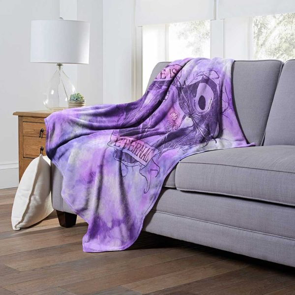 Disney Nightmare Before Christmas Eternal Nightmare Silk Touch Throw Blanket 50x60 Inches For Discount