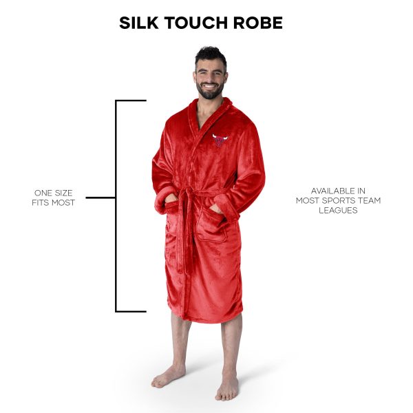 Chicago Bulls NBA L XL Silk Touch Robe 26x47 Inches Online Sale