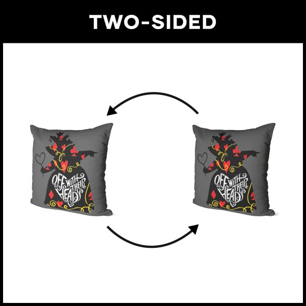 Disney Alice in Wonderland Queen Of Hearts Throw Pillow 18x18 Inches Online