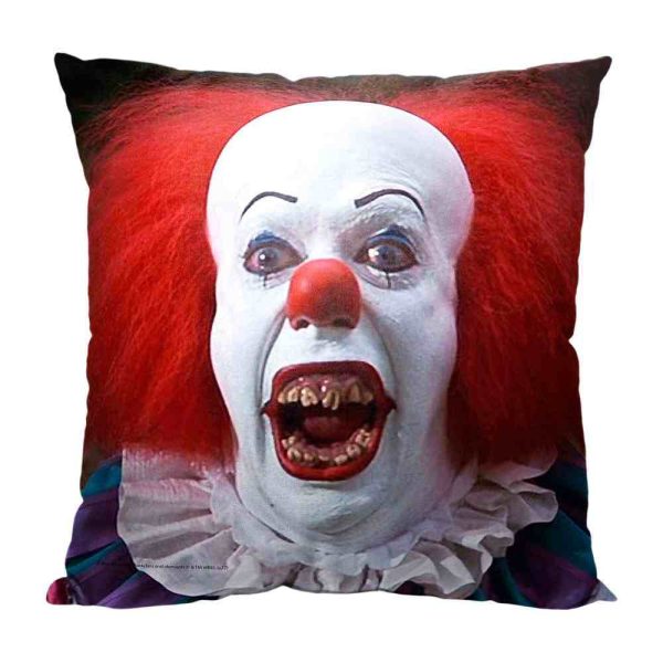 Warner Bros. It Miniseries Not So Friendly Clown Throw Pillow 18x18 Inches For Cheap