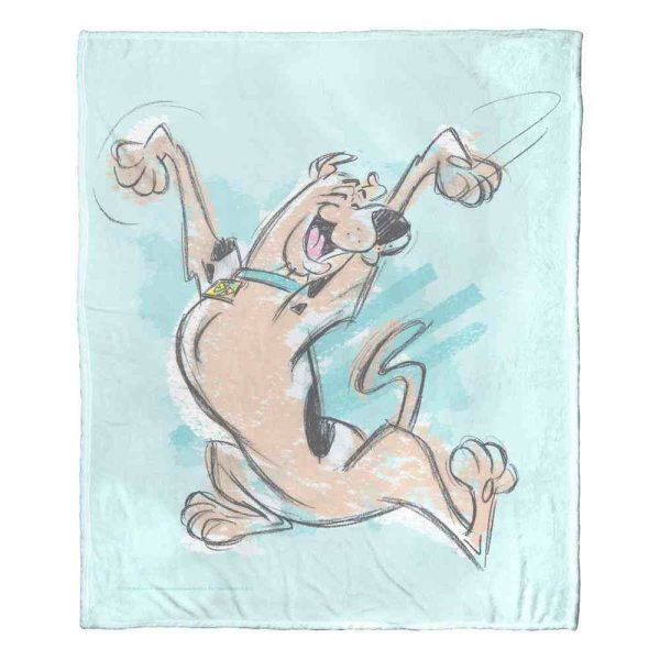 Warner Bros. Scooby-Doo Joyful Scooby Silk Touch Throw Blanket 50x60 Inches Discount