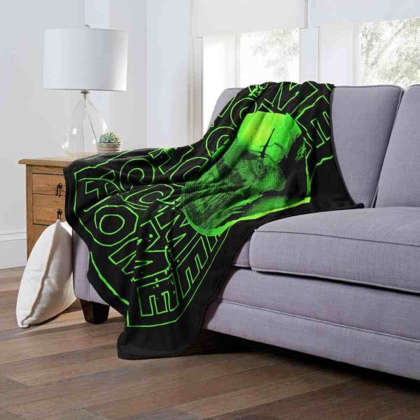 Warner Bros. It Chapter 2 Come Home Neon Green Silk Touch Throw Blanket 50x60 Inches Supply