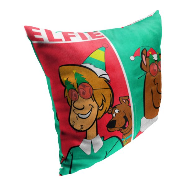 Warner Bros. Scooby-Doo Elfie Selfie Throw Pillow 18x18 Inches Fashion