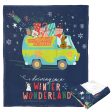 Warner Bros. Scooby-Doo Driving In A Winter Wonderland Silk Touch Throw Blanket 50x60 Inches Hot on Sale