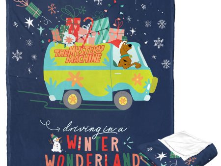 Warner Bros. Scooby-Doo Driving In A Winter Wonderland Silk Touch Throw Blanket 50x60 Inches Hot on Sale