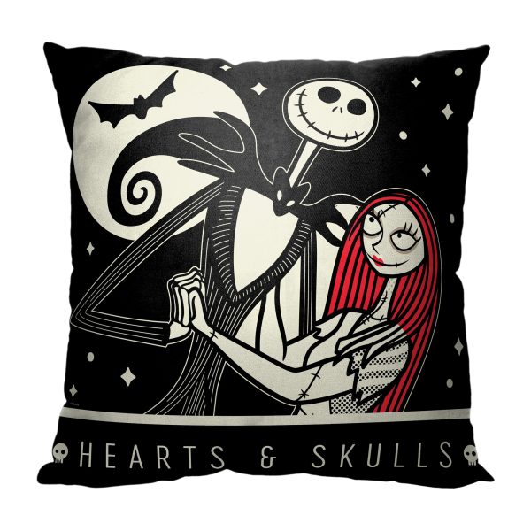 Disney Nightmare Before Christmas Scream Team Throw Pillow 18x18 Inches For Sale