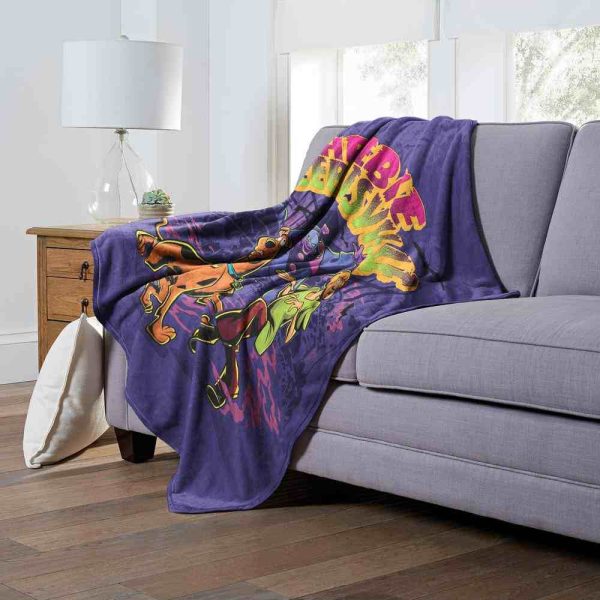 Warner Bros. Scooby-Doo Heebie Jeebiesville Silk Touch Throw Blanket 50x60 Inches on Sale