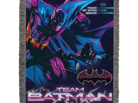 Warner Bros. Batman Game Over Woven Tapestry Throw Blanket 48x60 Inches Online Hot Sale