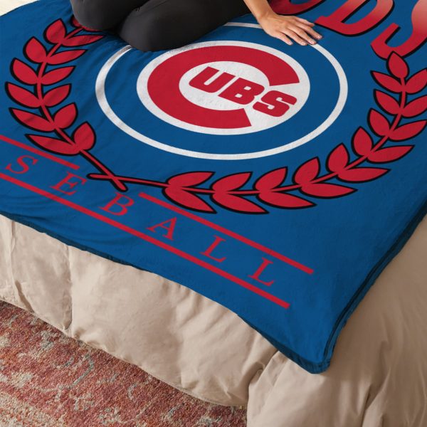 Chicago Cubs MLB Plateau Silk Touch Throw Blanket 46X60 Inches Online