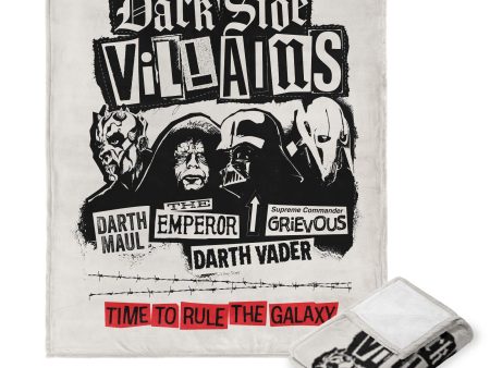 Disney Star Wars Dark Side Villains Silk Touch Throw Blanket 50x60 Inches on Sale