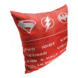 Warner Bros. The Flash Role Call Throw Pillow 18x18 Inches Online Hot Sale