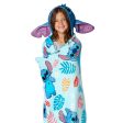 Disney Lilo and Stitch Costal Fun Hooded 3D Sculpted Hood Silk Touch Throw Blanket 40X50 Inches Cheap