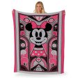 Disney D100 Art Deco Minnie Silk Touch Throw Blanket 60x80 Inches Discount