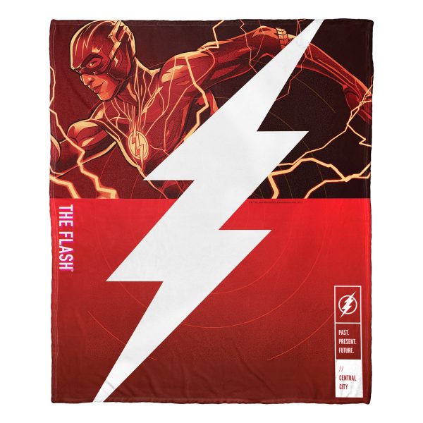 Warner Bros. The Flash Lightening Strike Silk Touch Throw Blanket 50x60 Inches Online