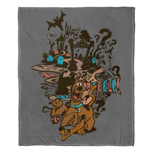 Warner Bros. Scooby-Doo Run Away Silk Touch Throw Blanket 50x60 Inches Online Hot Sale