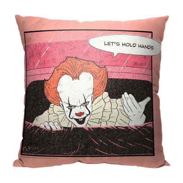 Warner Bros. It Lets Hold Hands Throw Pillow 18x18 Inches Hot on Sale