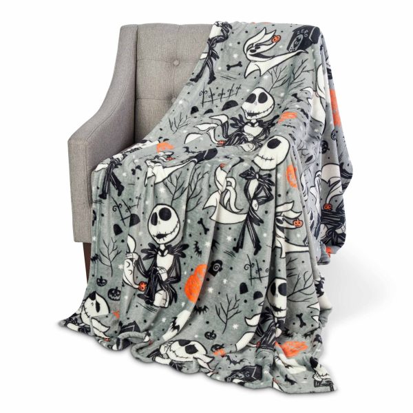 Disney Nightmare Before Christmas Best Friends Silk Touch Throw Blanket 50x70 Inches Supply