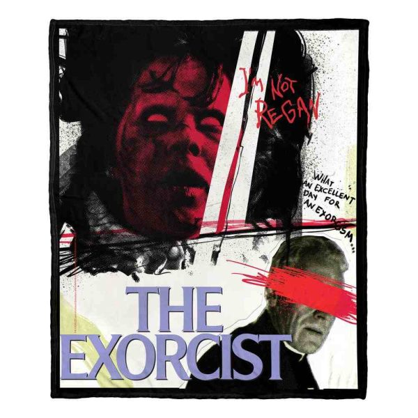 Warner Bros. The Exorcist Exorcist Time For An Exorcism Silk Touch Throw Blanket 50x60 Inches Hot on Sale