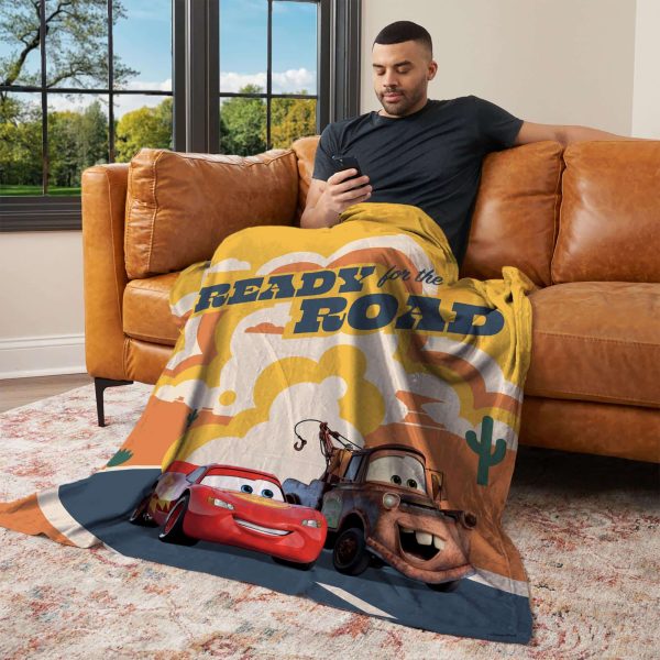 Disney Pixar Cars Road Ready Silk Touch Throw Blanket 50x60 Inches Online Sale