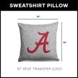 Alabama Crimson Tide NCAA Logo Sweatshirt Pillow 16 Inches Online now