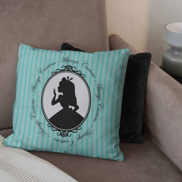 Disney Alice in Wonderland Always Curious Throw Pillow 18x18 Inches Supply