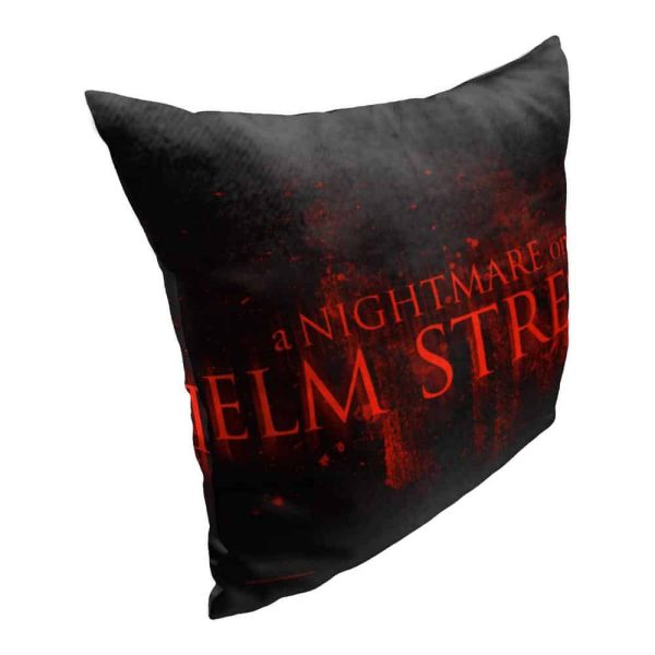 Warner Bros. Nightmare on Elm Street Title Throw Pillow 18x18 Inches For Discount