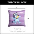 Bluey Roll Call Bluey Throw Pillow 18x18 Inches Online