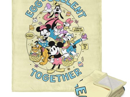 Disney Mickey Mouse Eggcellent Silk Touch Throw Blanket 50x60 Inches Online Hot Sale