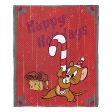 Warner Bros. Tom And Jerry Happy Holidays Silk Touch Throw Blanket 50x60 Inches Hot on Sale