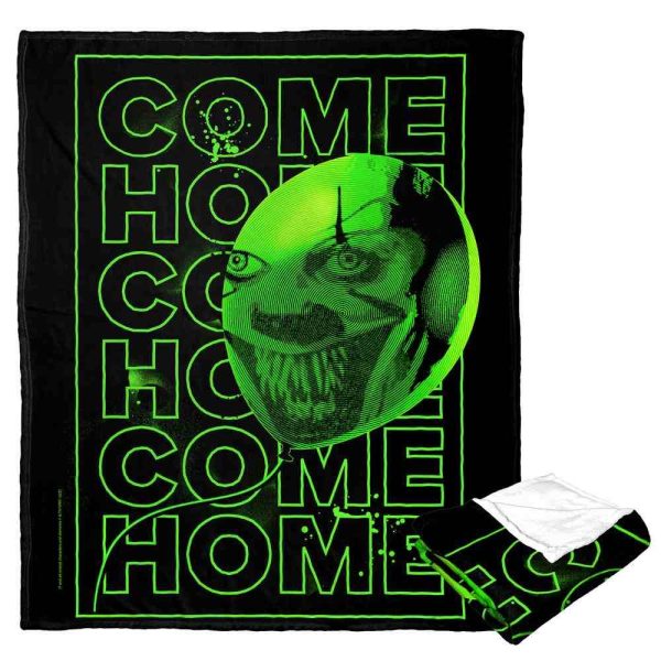 Warner Bros. It Chapter 2 Come Home Neon Green Silk Touch Throw Blanket 50x60 Inches Supply