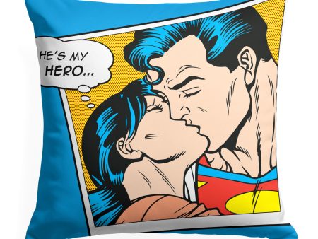 Warner Bros. Superman Hes My Hero Throw Pillow 18x18 Inches Supply