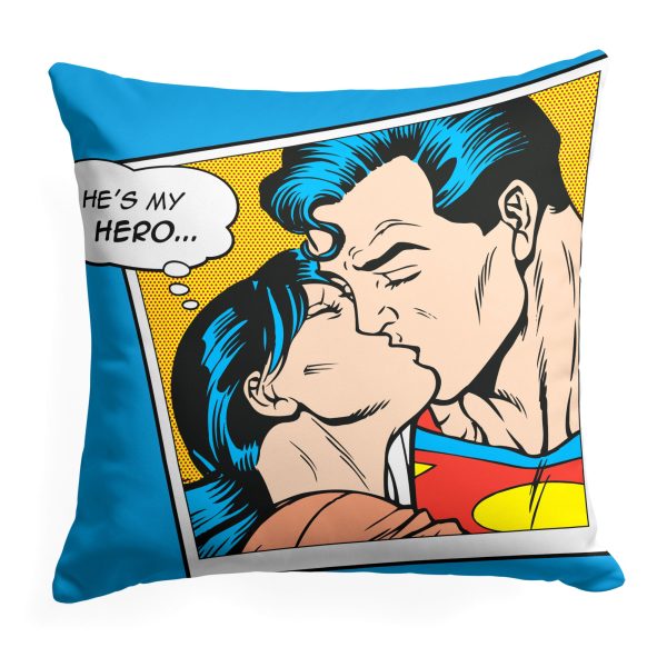 Warner Bros. Superman Hes My Hero Throw Pillow 18x18 Inches Supply