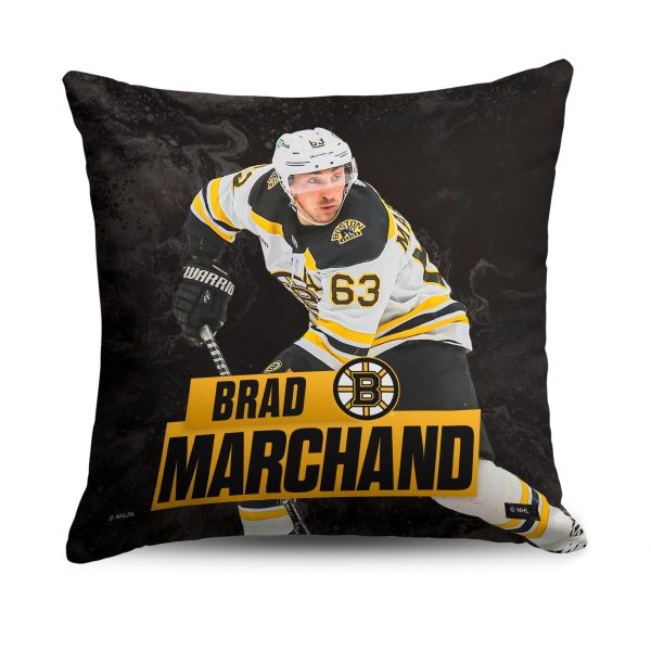 Boston Bruins Brad Marchand NHL Throw Pillow 18X18 Inches Fashion