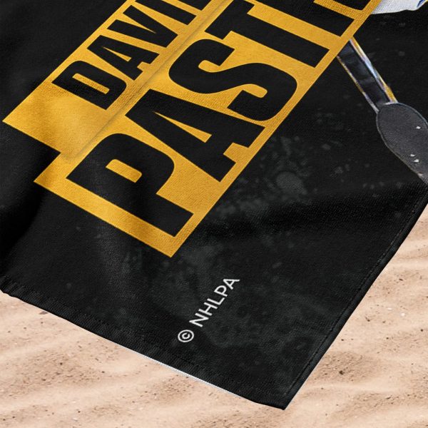 Boston Bruins David Pastrnak NHL Beach Towel 30X60 Inches Online