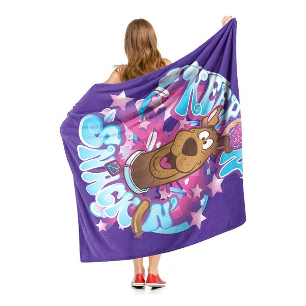 Warner Bros. Scooby-Doo Keep Snackin  Silk Touch Throw Blanket 50x60 Inches Supply