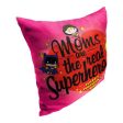 Warner Bros. Superman Moms Are The Real Supers Throw Pillow 18x18 Inches Fashion