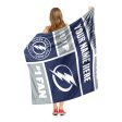 NHL Tampa Bay Lightning Colorblock Personalized Silk Touch Sherpa Throw Blanket 50x60 Inches Hot on Sale