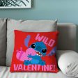 Disney Lilo and Stitch Wild Valentine Throw Pillow 18x18 Inches For Sale