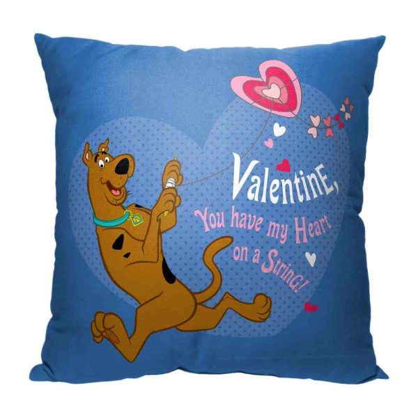 Warner Bros. Scooby-Doo Heart On A String Throw Pillow 18x18 Inches Cheap