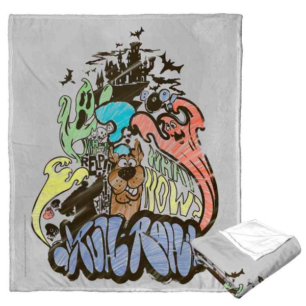 Warner Bros. Scooby-Doo Scooby Graffiti Silk Touch Throw Blanket 50x60 Inches Hot on Sale