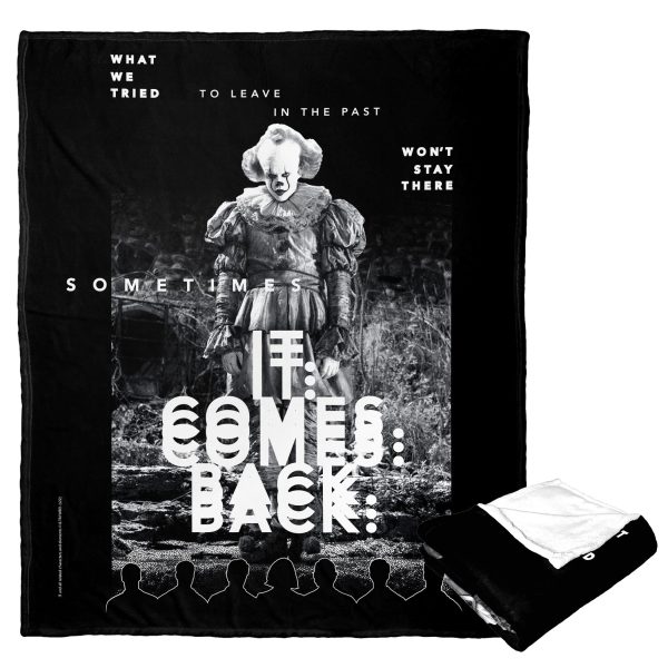 Warner Bros. It Chapter 2 It Comes Back Silk Touch Throw Blanket 50x60 Inches Sale