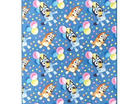 Bluey Dancing Fun Kids Silk Touch Throw Blanket with Sherpa Reverse, 46 x 60 inches Online now