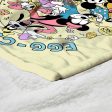 Disney Mickey Mouse Eggcellent Silk Touch Sherpa Throw Blanket 50x60 Inches For Discount