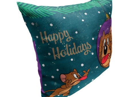 Warner Bros. Tom And Jerry Making Faces Throw Pillow 18x18 Inches Hot on Sale